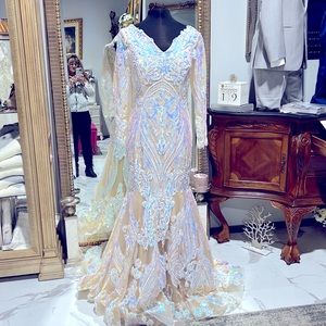 This Dress is New and can be used for Bridal Pageant and Prom